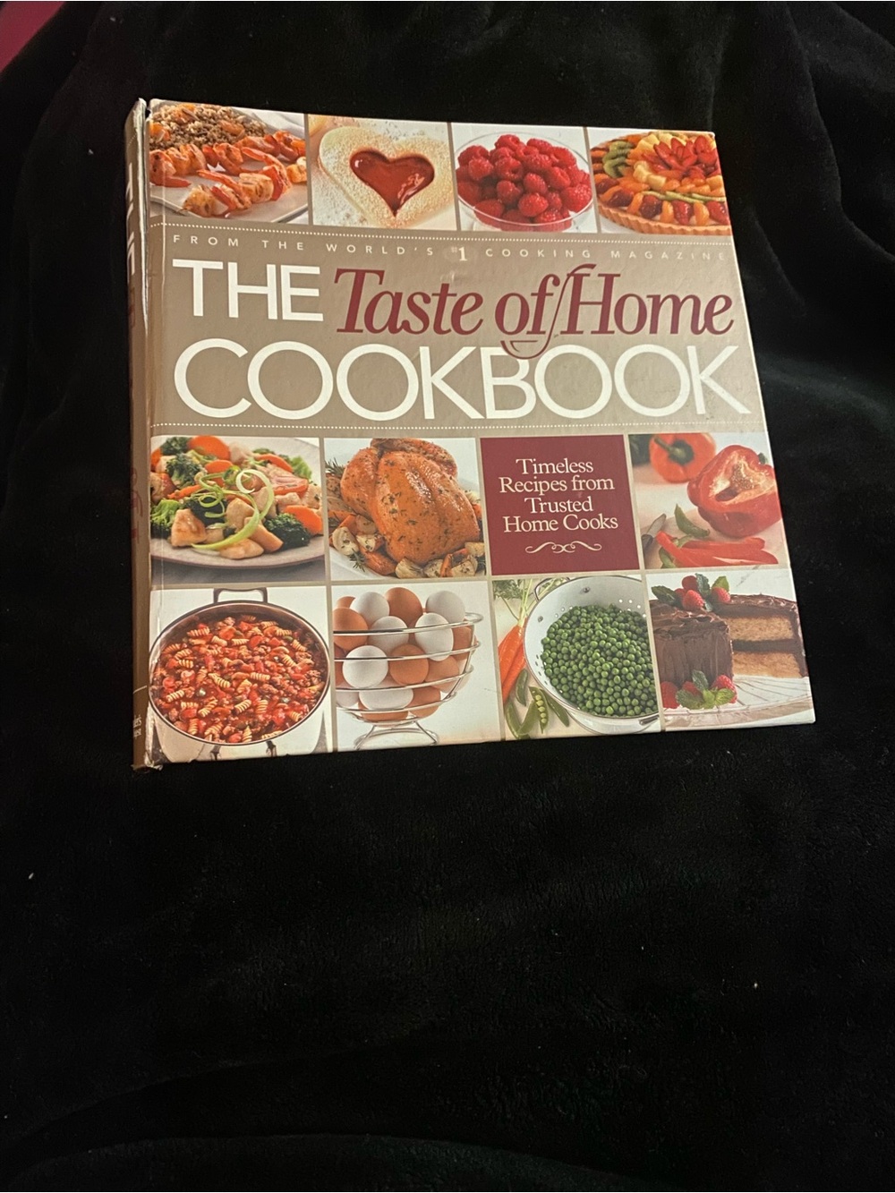Taste of Home Cookbook - Beige & Red Accents